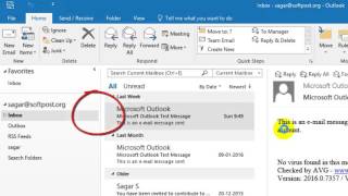 How to create archive folder in Outlook [upl. by Gulick]