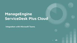 ServiceDesk Plus Cloud integration with Microsoft Teams [upl. by Oakes]