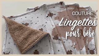 TUTO COUTURE  Lingettes pour bébé idée cadeau de naissance [upl. by Compton]