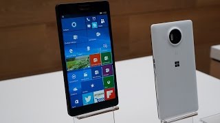 Microsofts Lumia 950 and 950 XL handson [upl. by Fink27]