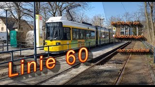 Die neue Linie 60 Führerstandsmitfahrt 60FPS [upl. by Yecies823]