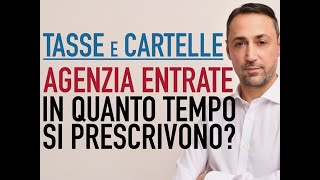 Agenzia Entrate Riscossione In quanto tempo scatta la prescrizione delle Cartelle [upl. by Badger]