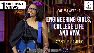 Engineering girls college life and viva  Standup Comedy by Fatima Ayesha [upl. by Fedora374]