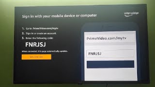 How to connect Amazon Prime Video Account from Smart TV  Where to Enter Your Code [upl. by Hsu979]