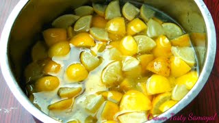 How To Make Lemon Pickle  எலுமிச்சை உப்பு ஊறுகாய்  Elumichai Oorugai [upl. by Yelroc751]