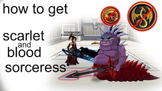 AQW 2 minute guides How to get BloodScarlet Sorceress [upl. by Reiko]