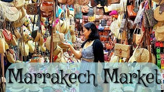 Exploring Marrakech Market in Morocco [upl. by Enelyad]