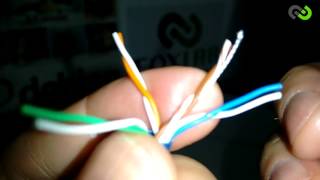 Crimpagem conector RJ45 [upl. by Huan]