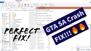 GTA SA Load Screen Crash Fix [upl. by Cyna]