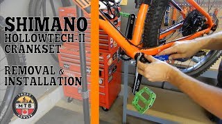 Shimano Hollowtech II Crankset Removal amp Installation [upl. by Abil]