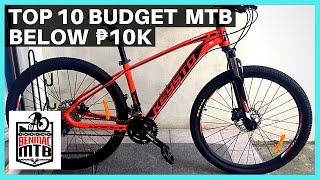 Top 10 Budget Mountain Bikes under ₱10000  Philippines 🇵🇭 [upl. by Halas]