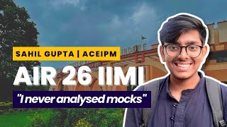 How I got AIR 26 in IPM IIM Indore  AceIPM Student [upl. by Bartholomew732]