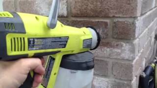 Ryobi 18v cordless paint sprayer [upl. by Fabriane947]