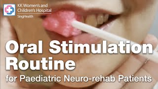 Oral Stimulation Routine for Paediatric Neuro Rehab Patients How To Use A Toothette [upl. by Marlo]