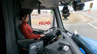 Vlog25  北美女卡车司机  5天工作生活日常  Trucking Vlog  5 days in my life [upl. by Ojadnama]