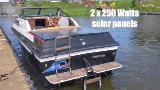 Boat gas cruiser conversion to solar electric with 2 Minnkota EDrive motors 48V [upl. by Barnet]