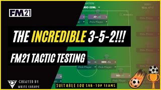 INCREDIBLE 352 FM21 Tactic  Goals Defence amp Two Trophies  Football Manager 2021 Tactics Test [upl. by Rew]