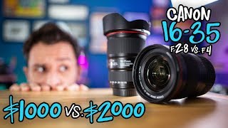 Canon 1635 f28 vs f4 Is it Worth the Extra 1000 [upl. by Chemar]