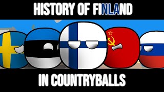 COUNTRYBALLS  History Of Finland Animated [upl. by Haerle]