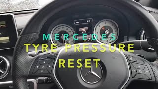 Mercedes Tyre Pressure Reset [upl. by Yran869]