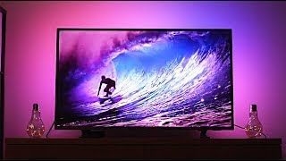 Philips Ambilight TV Review amp Demo  Amazing Immersive Colors [upl. by Schober]