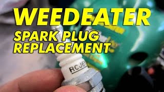 Weedeater Spark Plug Replacement  Video [upl. by Katina]