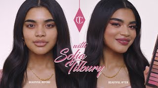 How To Get A NudePink Makeup Look For Medium Skin Tones Using Pillow Talk  Charlotte Tilbury [upl. by Gunter]