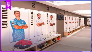 INSIDE Real Madrids brandnew DRESSING ROOM at the Bernabéu [upl. by Llerrac]