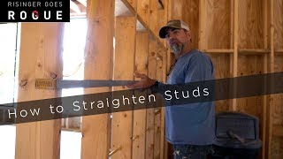 Framing Tip  How to Straighten Studs [upl. by Briant697]