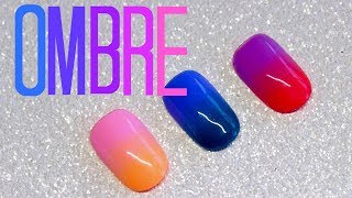 How To Ombre With Gel Polish  Ombre Nail Art Tutorial [upl. by Huttan]