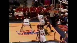 MICHAEL JORDAN Destroys Patrick Ewing 1991 NBA Playoffs Bulls  Knicks [upl. by Morie]