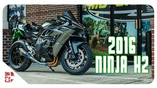 2016 Kawasaki Ninja H2  First Ride [upl. by Aicined]