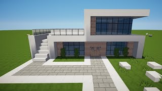 MINECRAFT MODERNES HAUS bauen TUTORIAL HAUS 121 [upl. by Waugh]