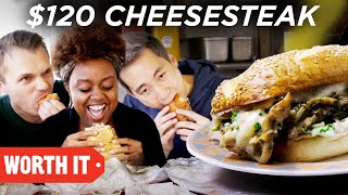 10 Cheesesteak Vs 120 Cheesesteak [upl. by Dusen]