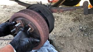 How to Change Campertrailer Brakes [upl. by Ogren]