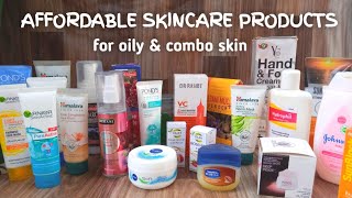 AFFORDABLE Skincare routine for OILY  COMBINATION TO OILY SKIN [upl. by Alvie]