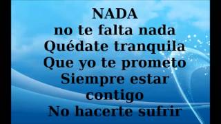 Prince Royce  Nada Letra  Lyrics [upl. by Ettenrahc]