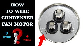 How to Wire a Condenser Fan Motor [upl. by Trebron]