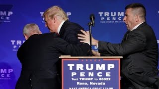 Donald Trump rushed off stage during rally in Nevada [upl. by Marcie711]