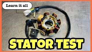 HOW TO TEST A STATOR  WHAT IS A STATOR step by step GY6 [upl. by Lila]