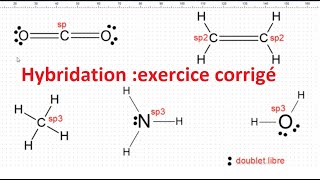 Hybridation exercice corrigé Darija [upl. by Tomi]