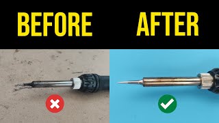 How to clean solder iron tip [upl. by Lothaire]