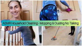 ASMR Household Cleaning  Mopping amp Dusting No Talking [upl. by Suirada]