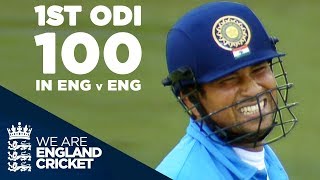 Sachin Tendulkars 1st ODI Century In England Against England  Highlights [upl. by Marvin882]