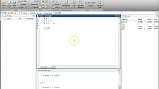 MATLAB Introduction Using the Editor [upl. by Paulina834]