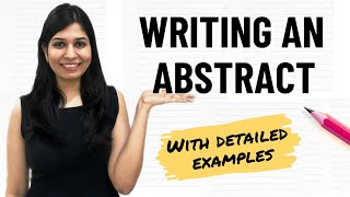 How to write an abstract  Part 2  Abstract writing with examples [upl. by Harrus]