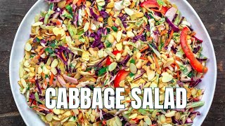 No Mayo Cabbage Salad  The Mediterranean Dish [upl. by Nirej]