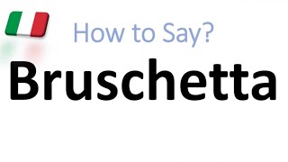 How to Pronounce Bruschetta CORRECTLY And WHY [upl. by Gravante]