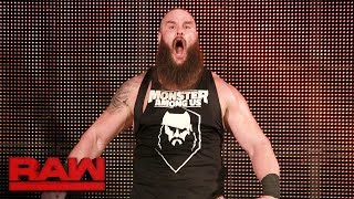 Braun Strowman is rehired Raw Jan 15 2018 [upl. by Genesa]