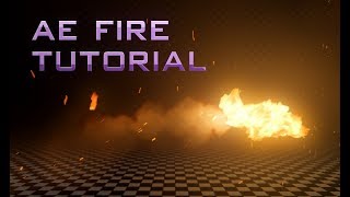 After Effects Tutorial Animated Fire  Trapcode Particular [upl. by Inat]